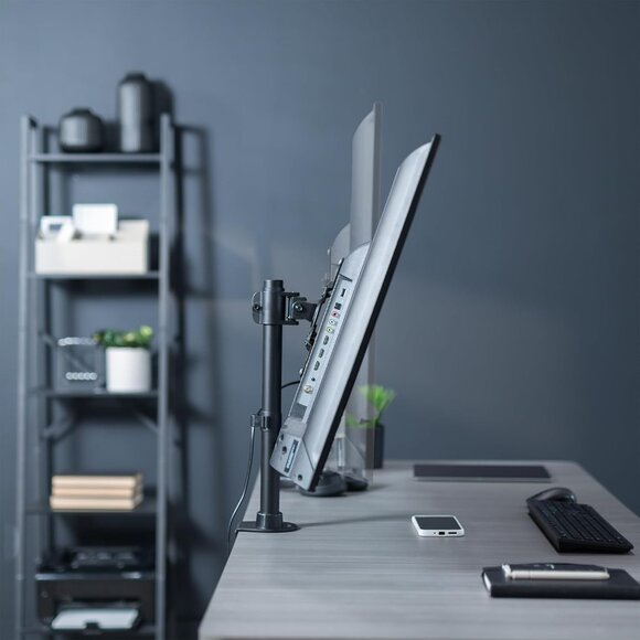 VIVO Single Monitor Desk Mount STAND-V101C black metal office monitor holder - Picture 4 of 13